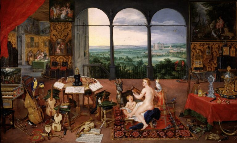 jan brueghel i peter paul rubens hearing museo del prado